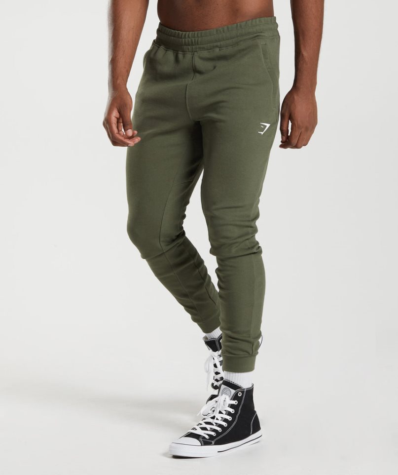 Men\'s Gymshark React Jogger Olive | CA A3710N